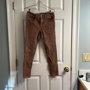 American Eagle Jeggings with Raw Hem
